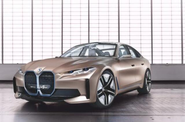 BMW oficialiai pristatė visiškai elektrinio kupė koncepciją