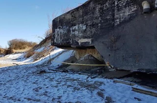Įspėja nevaikščioti arti Melnragės bunkerio