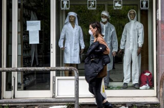 Italijoje per parą mirė rekordiškai daug koronavirusu užsikrėtusių žmonių