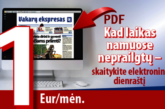Laikraštį skaitykite internetu!