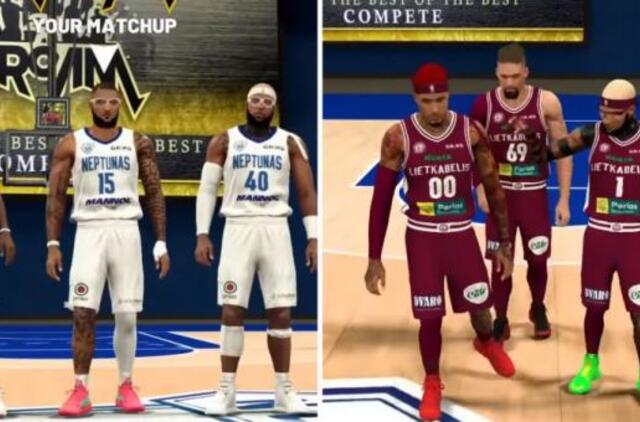 Lietuvos krepšinis žengia į virtualią erdvę: „Neptūnas“ ir „Lietkabelis“ sužaidė parodomąsias rungtynes