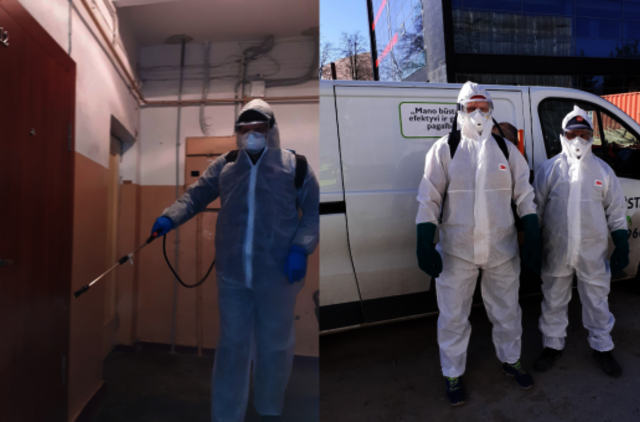 „Mano BŪSTAS“ pavojingose laiptinėse neatlygintinai atliks visapusišką dezinfekciją