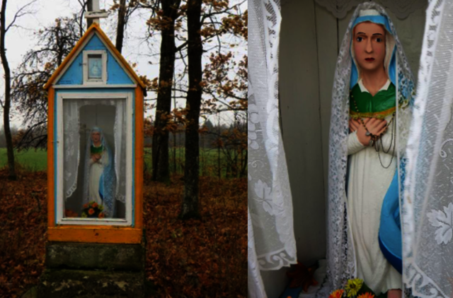 Iš dar vienos koplytėlės pavogta skulptūra