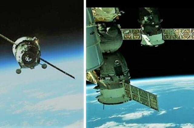 Rusijos krovinių kapsulė „Progress“ sėkmingai susijungė su TKS