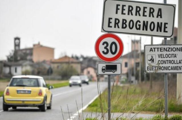 Specialistus stebina mįslingas miestelis Italijos koronaviruso epicentre: pradedamas tyrimas