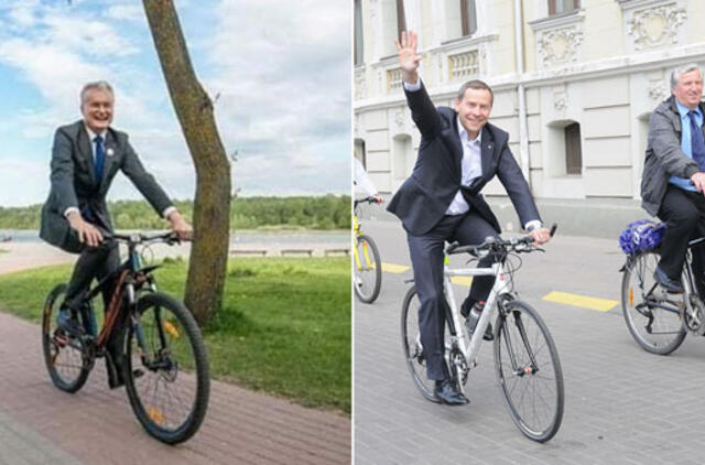 Bulvaras: Kostiumuoti dviratininkai