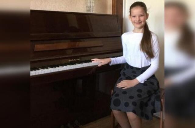Puikiai įvertinta jaunoji pianistė