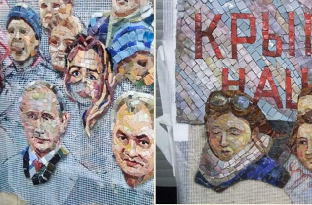 V. Putiną vaizduojančios mozaikos katedroje nebus