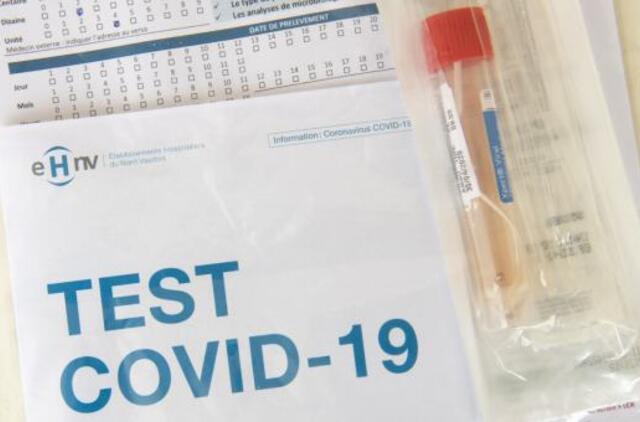 Žmonės aktyviai registravosi koronaviruso testui