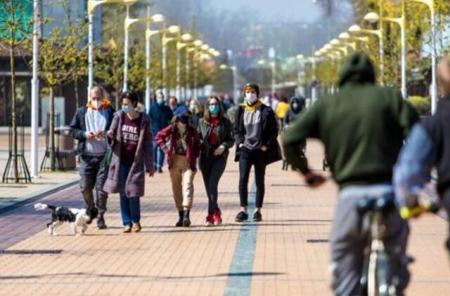 Žmonių Palangoje – lyg prieš sezono atidarymą