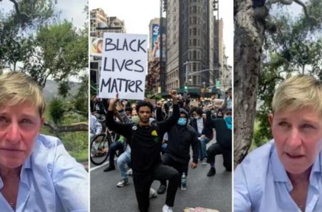 E. DeGeneres kalbėdama apie protestus JAV nesuvaldė emocijų: daugelis su manim nesutiks