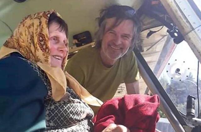 Kaip senolė Angelina pirmą kartą skrido