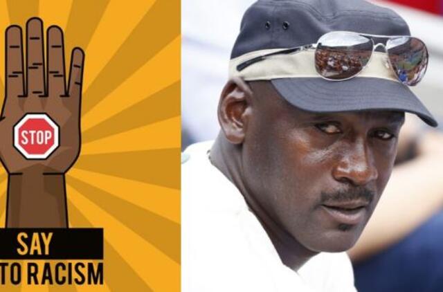 Krepšinio legenda M. Jordanas kovai su rasizmu paaukos 100 mln. dolerių