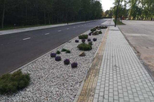 Palangos S. Dariaus ir S. Girėno gatvė jau džiugina savo grožiu ir modernumu