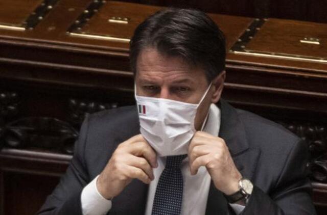 Italijos parlamentas pritarė nepaprastosios padėties pratęsimui iki spalio 15 dienos