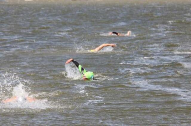 Kuršių marių plaukimo maratonas: brolių triumfas, du rekordai ir įspūdinga Antano Guogos serija