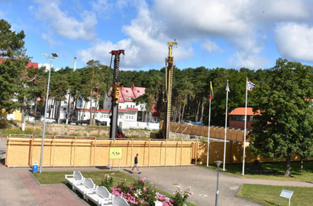 Tęsiami Nidos centro "Agila" rekonstrukcijos darbai