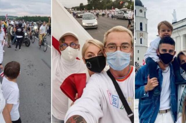 „Laisvės kelyje“ palaikymą Baltarusijai išreiškė ir žinomi žmonės: pasidalijo renginio akimirkomis