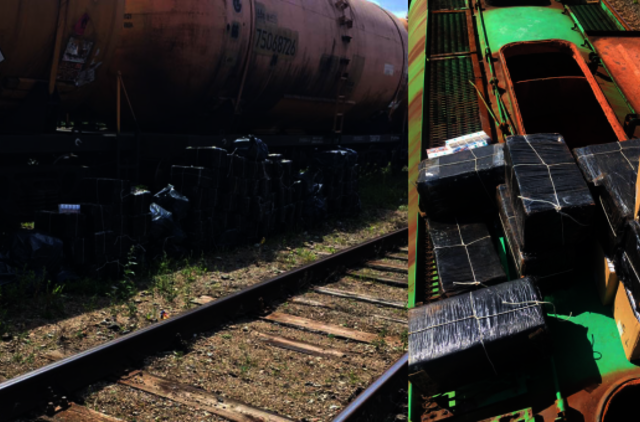 Trąšas į Klaipėdą nugabenusiame traukinyje – kontrabandinės cigaretės