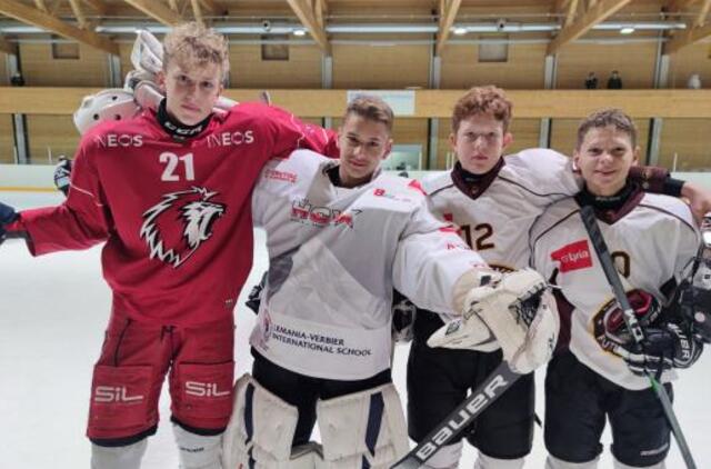 Klaipėdos ledo ritulininkų desantas Šveicarijoje