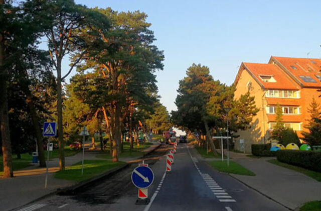 Nidos centrinę dalį pasiekė Taikos gatvės rekonstrukcija