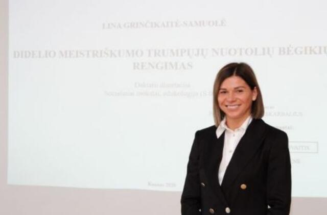 Patyrusi sprinto bėgikė L. Grinčikaitė-Samuolė – edukologijos mokslo daktarė