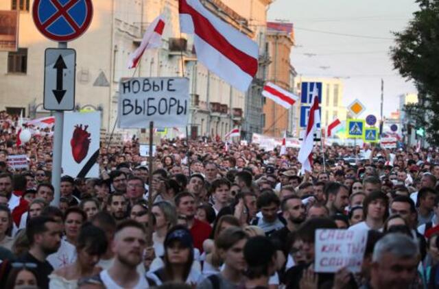 Sekmadienį Baltarusijoje laukiama rekordinio protesto