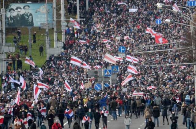 Baltarusijoje per opozicijos eitynes sulaikyta daugiau nei 100 protestuotojų