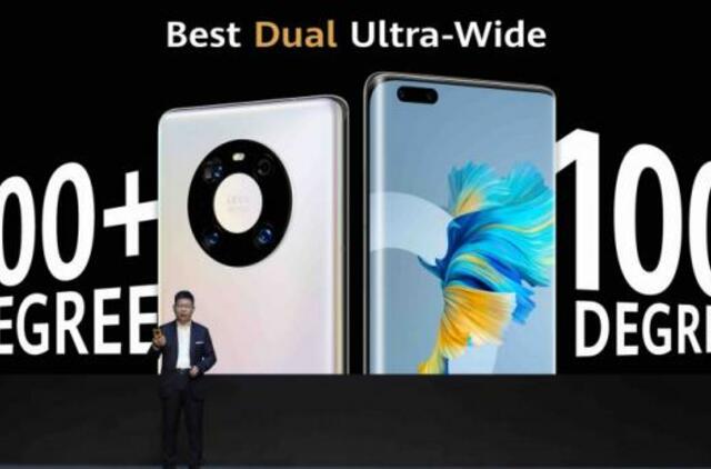 „Huawei“ pristatė tris naujus „Mate 40“ serijos išmaniuosius telefonus