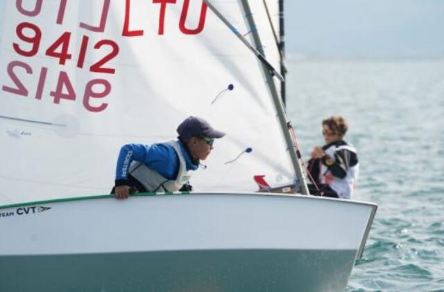 Tarp Lietuvos atstovų Europos „Optimist“ buriavimo čempionate – ir olimpinės vicečempionės Gintarės Volungevičiūtės Scheidt sūnus