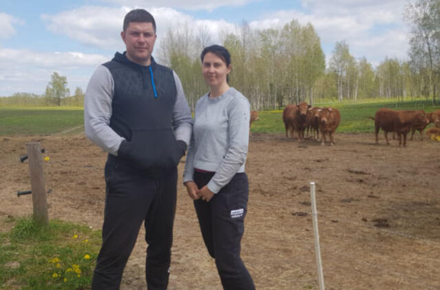 Indrė ir Justinas Petručiai patenkinti ūkininkavimo pradžios rezultatais