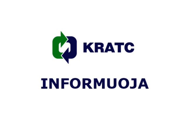 KRATC informacija Klaipėdos miesto gyventojams