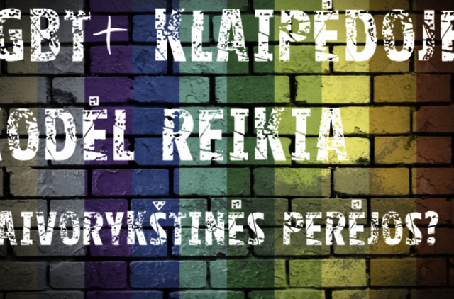 LGBTI jaunimo piketas Klaipėdoje vyks virtualiai