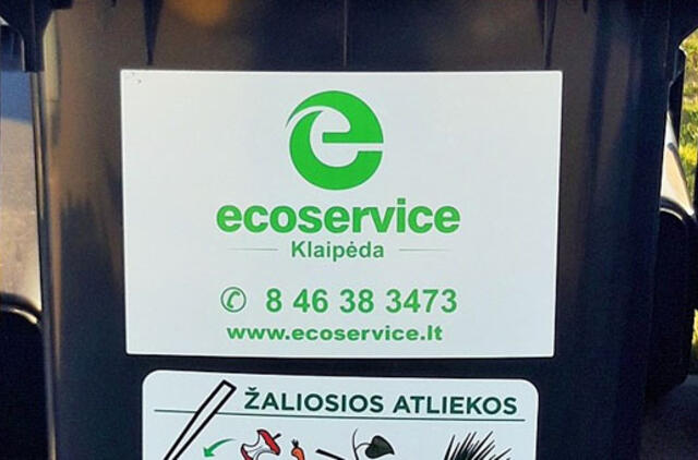 Nemeskime lapų į komunalinių atliekų konteinerius