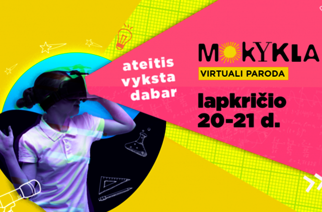 Nuotoliniu būdu prasideda švietimo inovacijų paroda „Mokykla 2020“