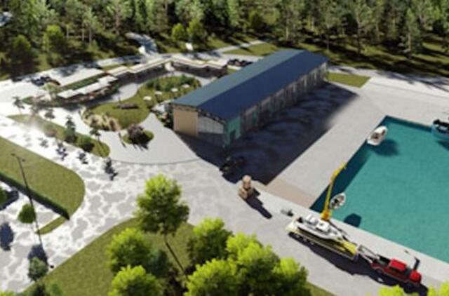 Ryškėja Šventosios uosto kontūrai