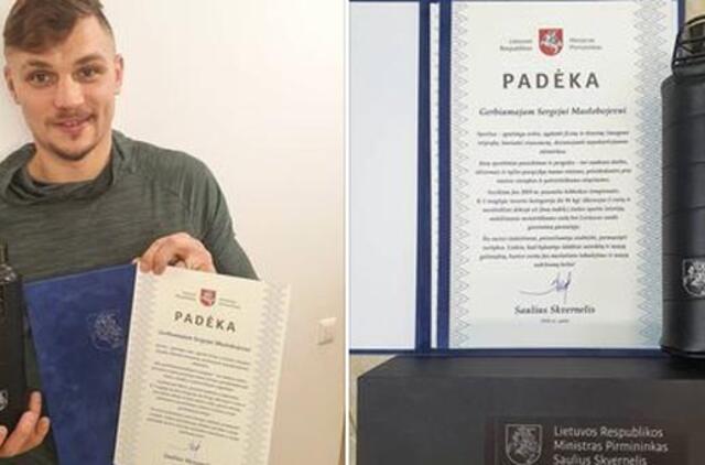 S.Maslobojevas S.Skverneliui siunčia gertuvę