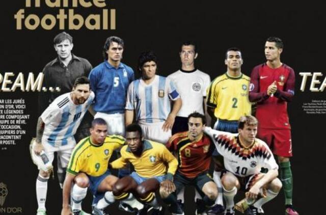 Geriausi pasaulio istorijoje puolėjai pagal „France Football“ versiją: argentinietis, brazilas ir portugalas