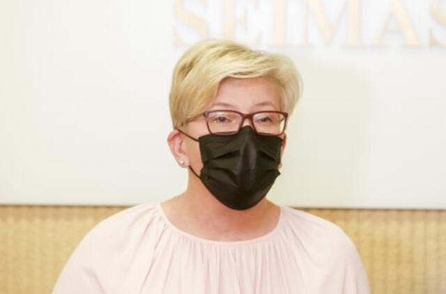 I. Šimonytė prašo jau šiandien griežtinti karantiną