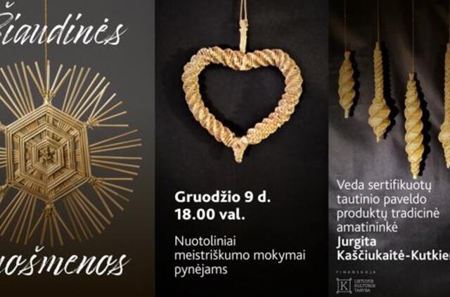 Kviečia į nuotolinius meistriškumo mokymus pynėjams