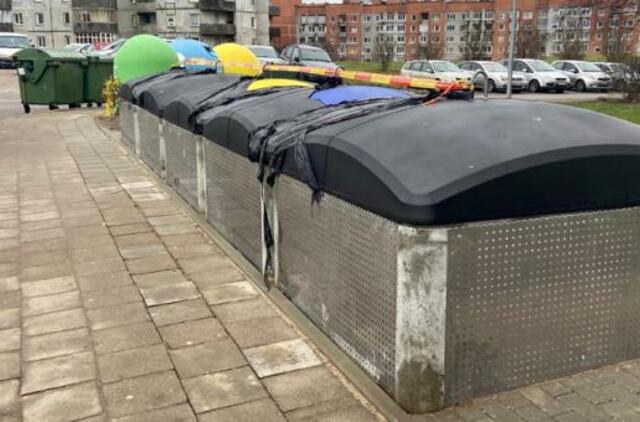 Konteineriais naudotis neleidžiama specialiai