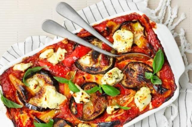 Lazanija su baklažanais ir rikota