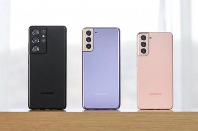 Naujausios „Samsung" telefonų serijos „Galaxy S21" išankstiniai pardavimai nenuvylė