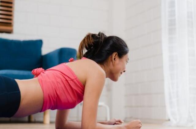 Sportas namuose: sėkmės paslaptis – disciplina