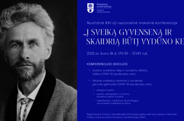 Šalies sveikos gyvensenos specialistus į būrį vėl telkia Vydūnas