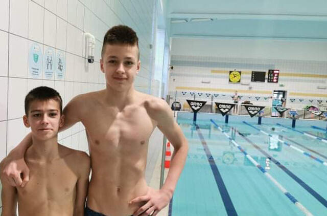 Mantas Kaušpėdas (dešinėje) ir Herkus Andronatij