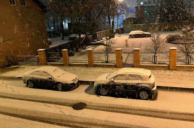 Sniegas Klaipėdoje