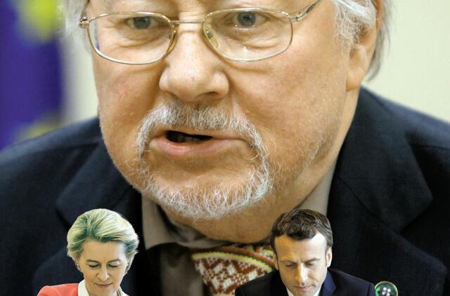 V. Landsbergis paskelbė diagnozę Europai. Arūno Bernacko koliažas