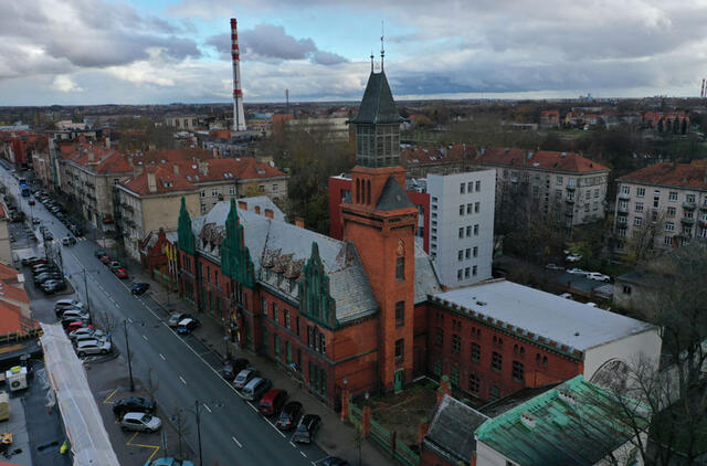 PAŠTAS. Planuojama, kad senasis Klaipėdos centrinio pašto pastatų kompleksas visuomenei galėtų atsiverti anksčiausiai 2025 metais. Redakcijos archyvo nuotr.