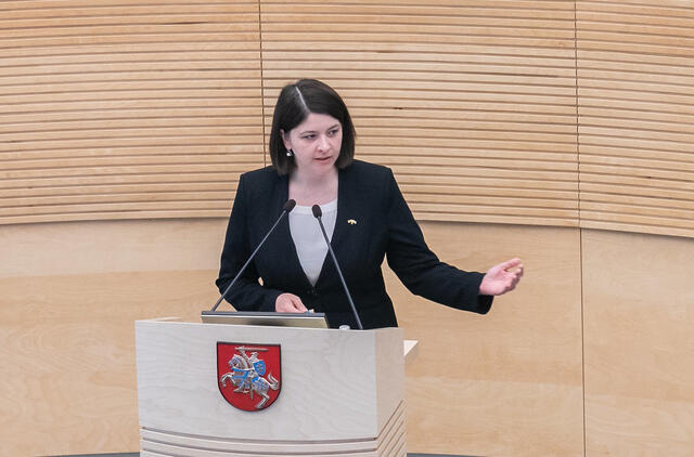 Finansų ministrė: pasiūlymams neiškraipant mokesčių paketo, galima ji tobulinti